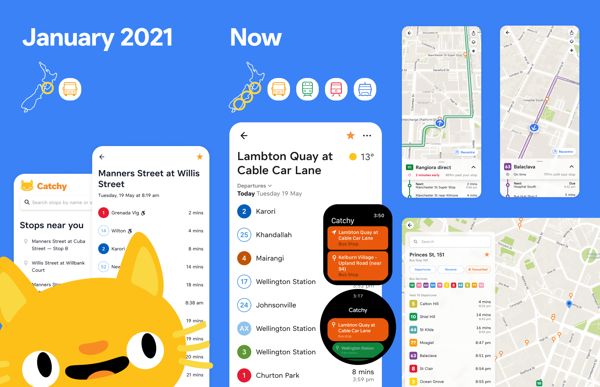 Catchy product evolution from Wellington to iPhone, Apple Watch, Christchurch and Otago support